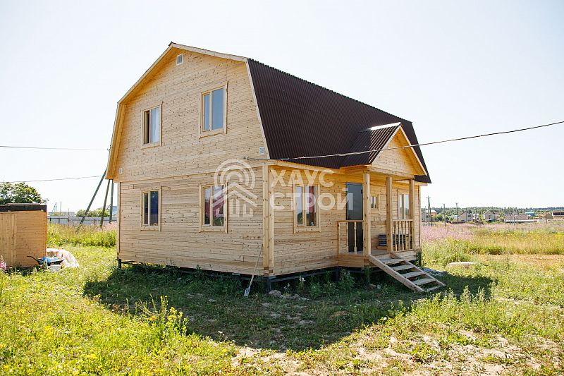 Дом из бруса 7х9 Ферми в Ломоносовском районе - Фото 1